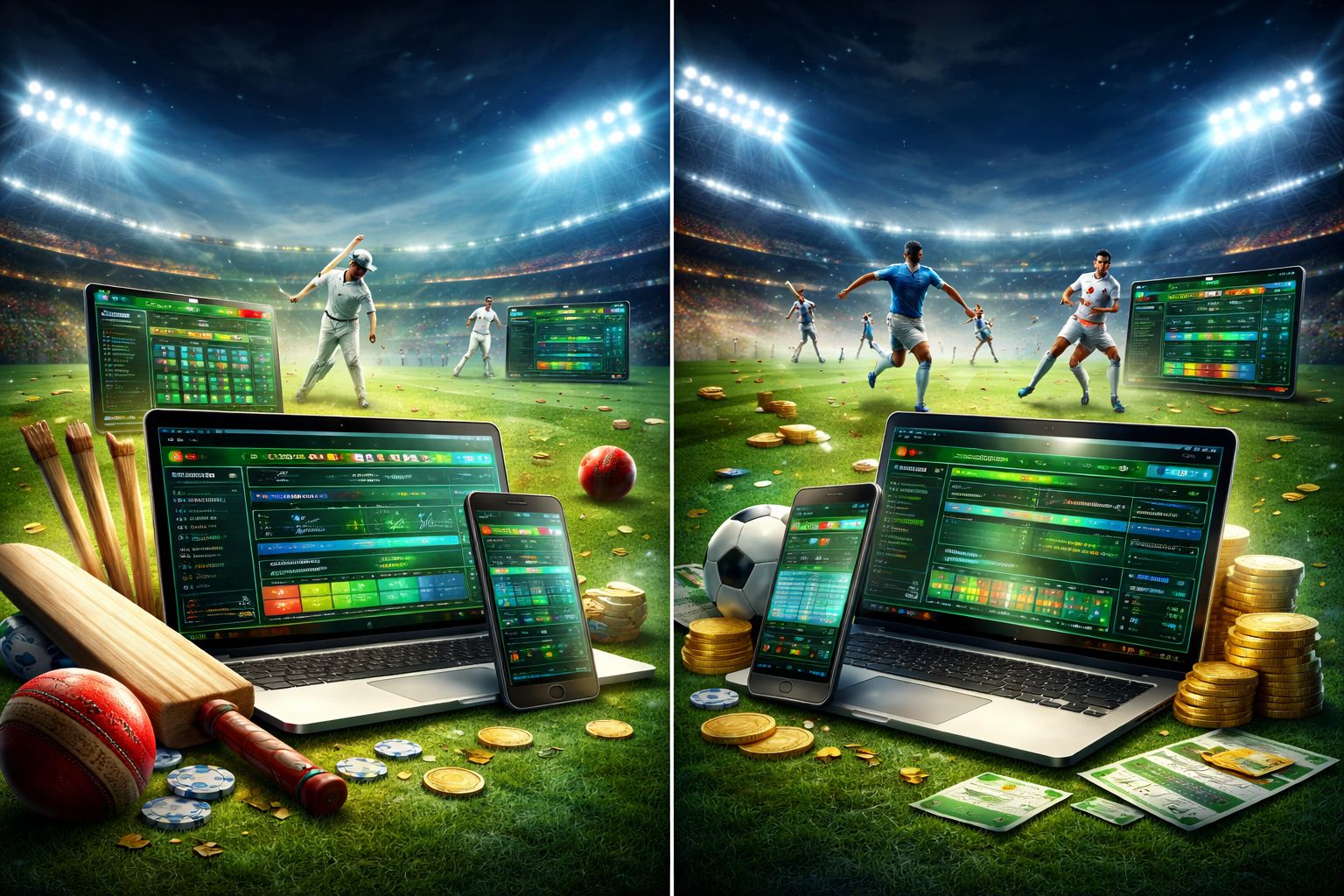 Bóng Đá, Cricket, Và Thị Trường Hàng Ngày Sẵn Sàng Hành Động